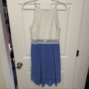 By&By White & Purple Lace Midi Dress size 9. Worn once